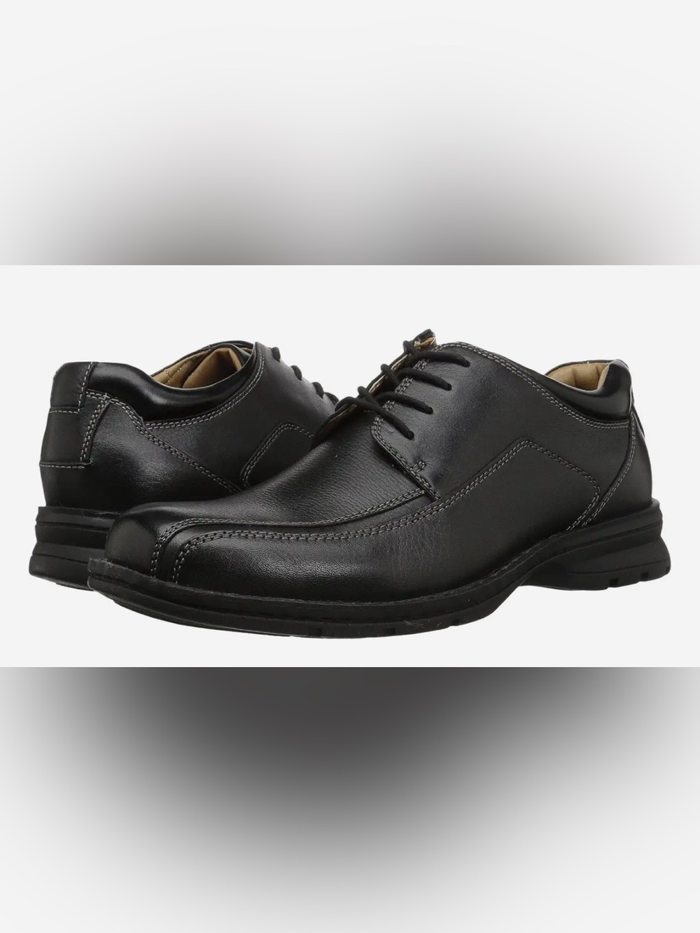 Men's Dockers Black Leather Upper Dress Shoes
